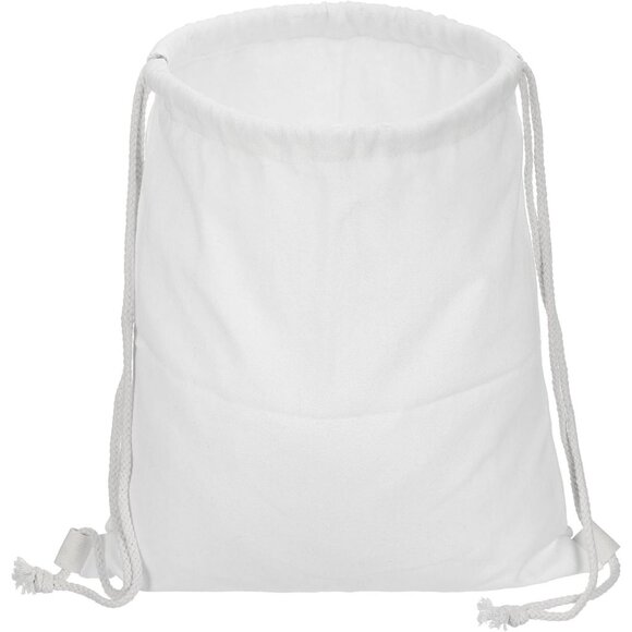 Customizable Foldable Cotton Drawstring Backpack - Ideal for Outdoor Sports - Picture 1 of 7